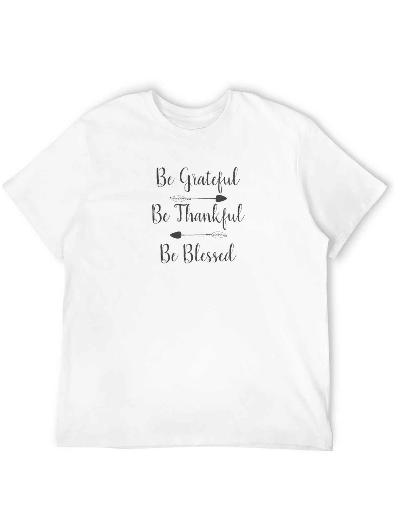 Be Grateful Graphic Tee - Black
