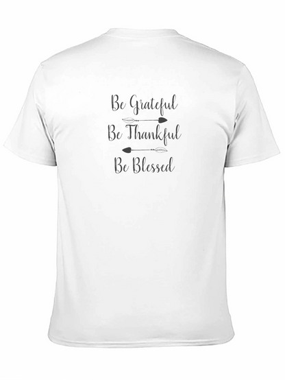 Be Grateful Graphic Tee - Black