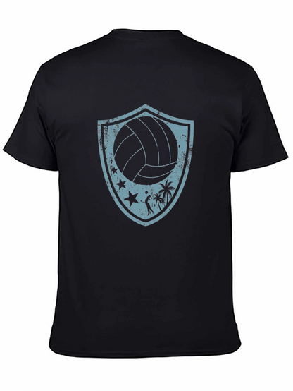Volleyball Beach Shield Graphic T-Shirt