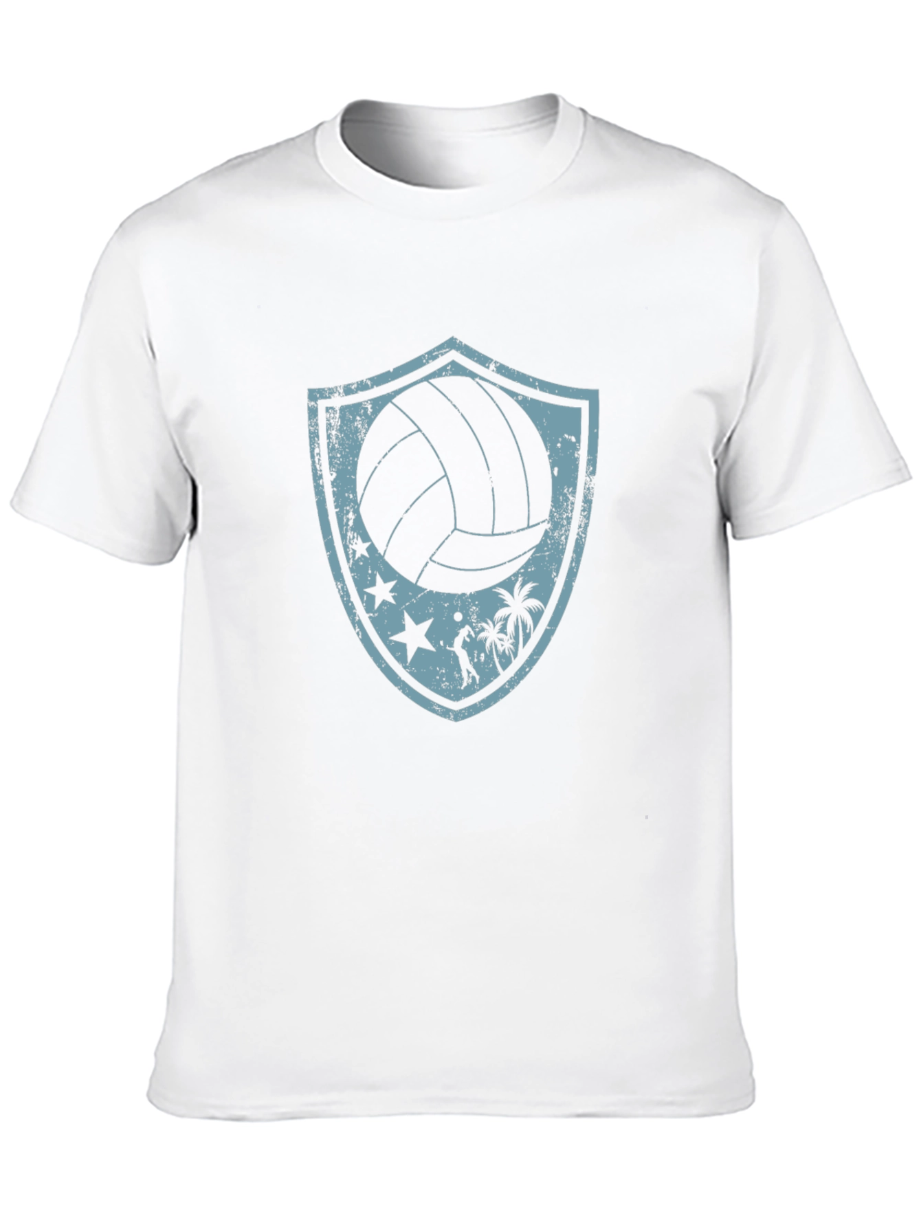 Volleyball Beach Shield Graphic T-Shirt