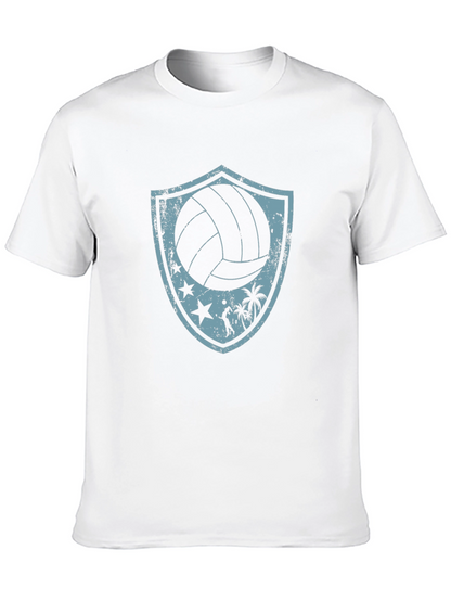 Volleyball Beach Shield Graphic T-Shirt