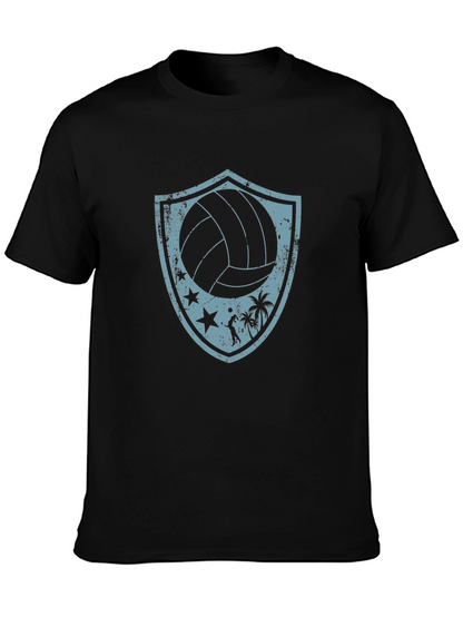 Volleyball Beach Shield Graphic T-Shirt