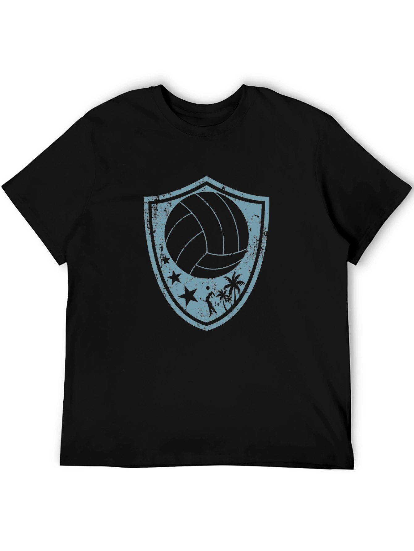 Volleyball Beach Shield Graphic T-Shirt