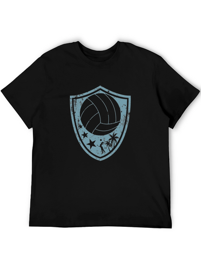 Volleyball Beach Shield Graphic T-Shirt