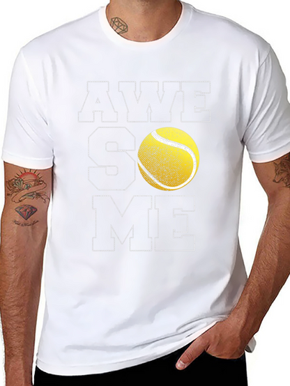 Awesome Tennis Ball Graphic T-Shirt