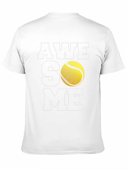 Awesome Tennis Ball Graphic T-Shirt