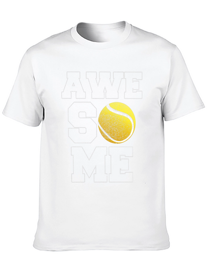 Awesome Tennis Ball Graphic T-Shirt