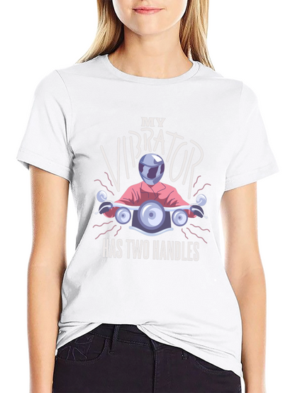 Funny Motorcycle Vibrator T-Shirt