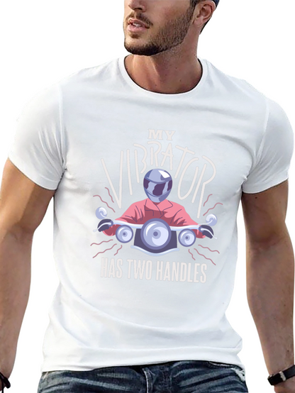 Funny Motorcycle Vibrator T-Shirt