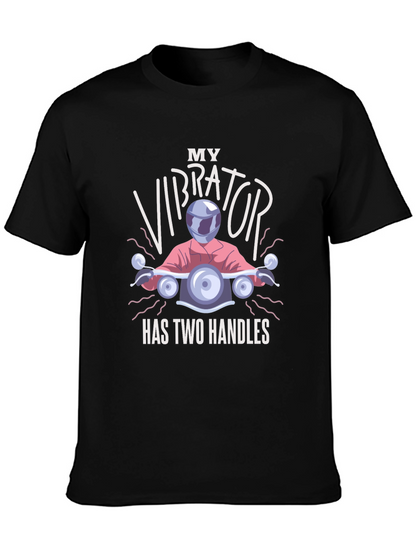 Funny Motorcycle Vibrator T-Shirt