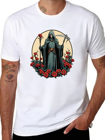 Grim Reaper Rose T-Shirt - Dark Aesthetic