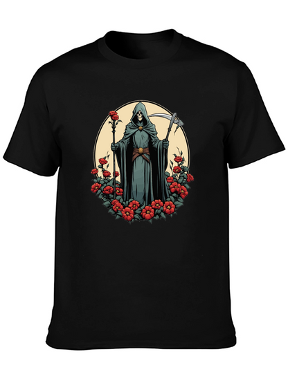 Grim Reaper Rose T-Shirt - Dark Aesthetic