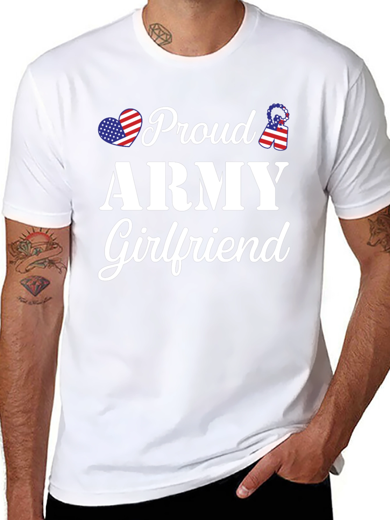 Proud Army Girlfriend T-Shirt - Patriotic Love