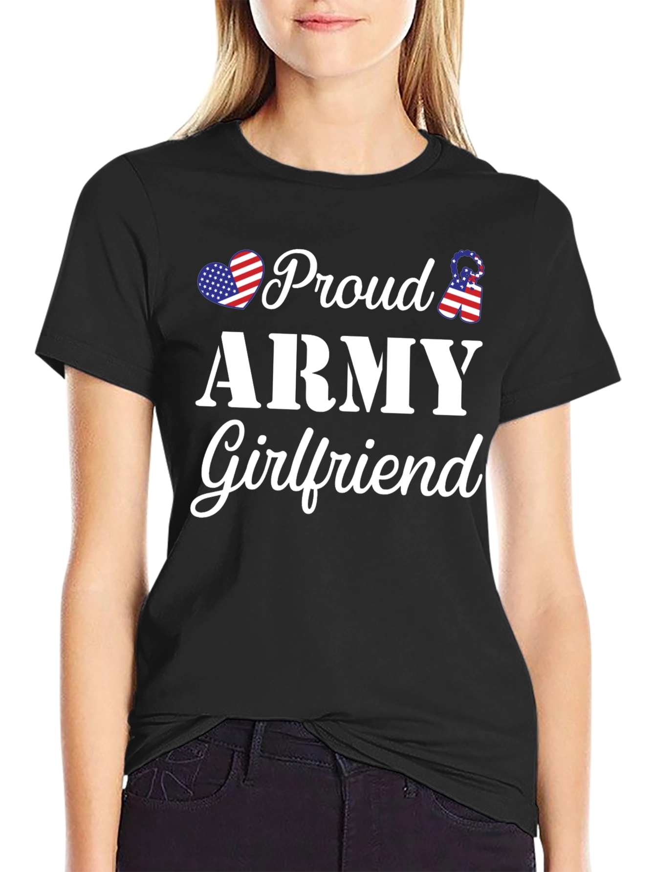 Proud Army Girlfriend T-Shirt - Patriotic Love