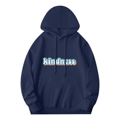 Retro Kindness Typography Hoodie