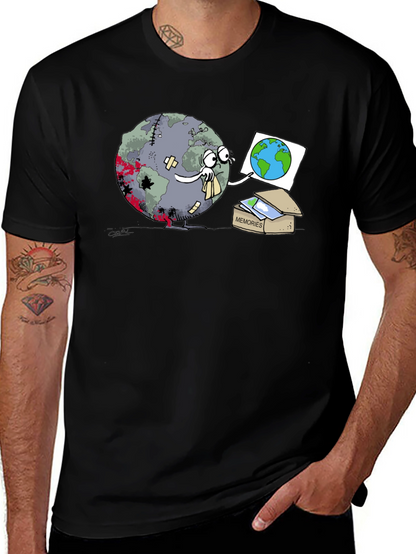 Earth Memories T-Shirt - Black Graphic Tee