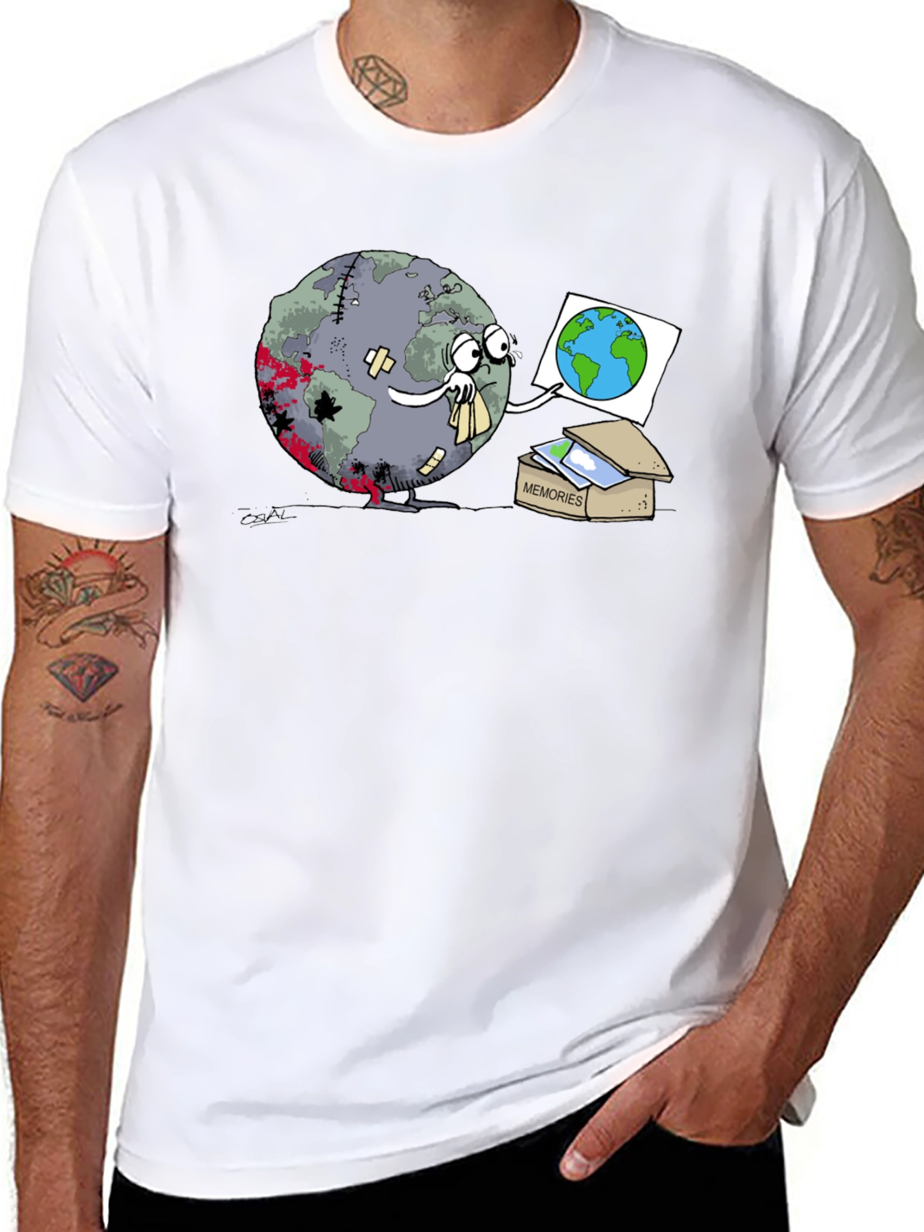 Earth Memories T-Shirt - Black Graphic Tee