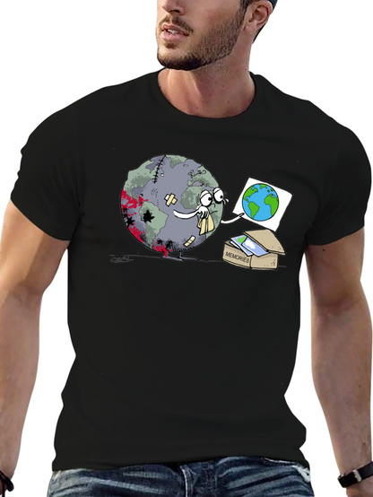 Earth Memories T-Shirt - Black Graphic Tee