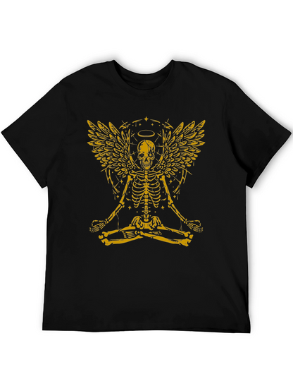 Skeleton Angel Graphic Tee - Black