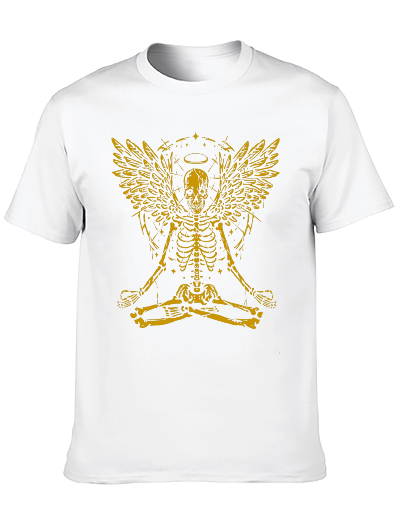 Skeleton Angel Graphic Tee - Black