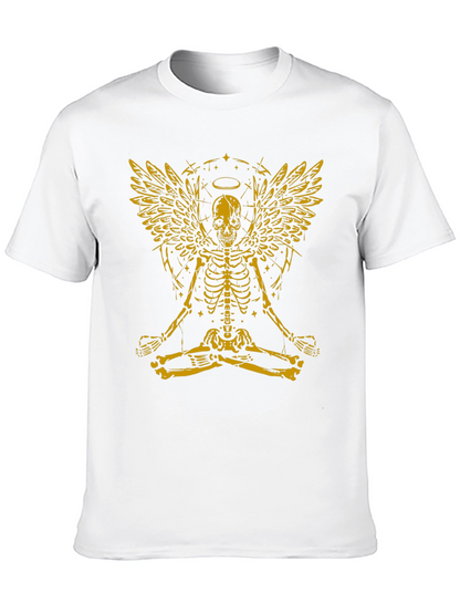Skeleton Angel Graphic Tee - Black