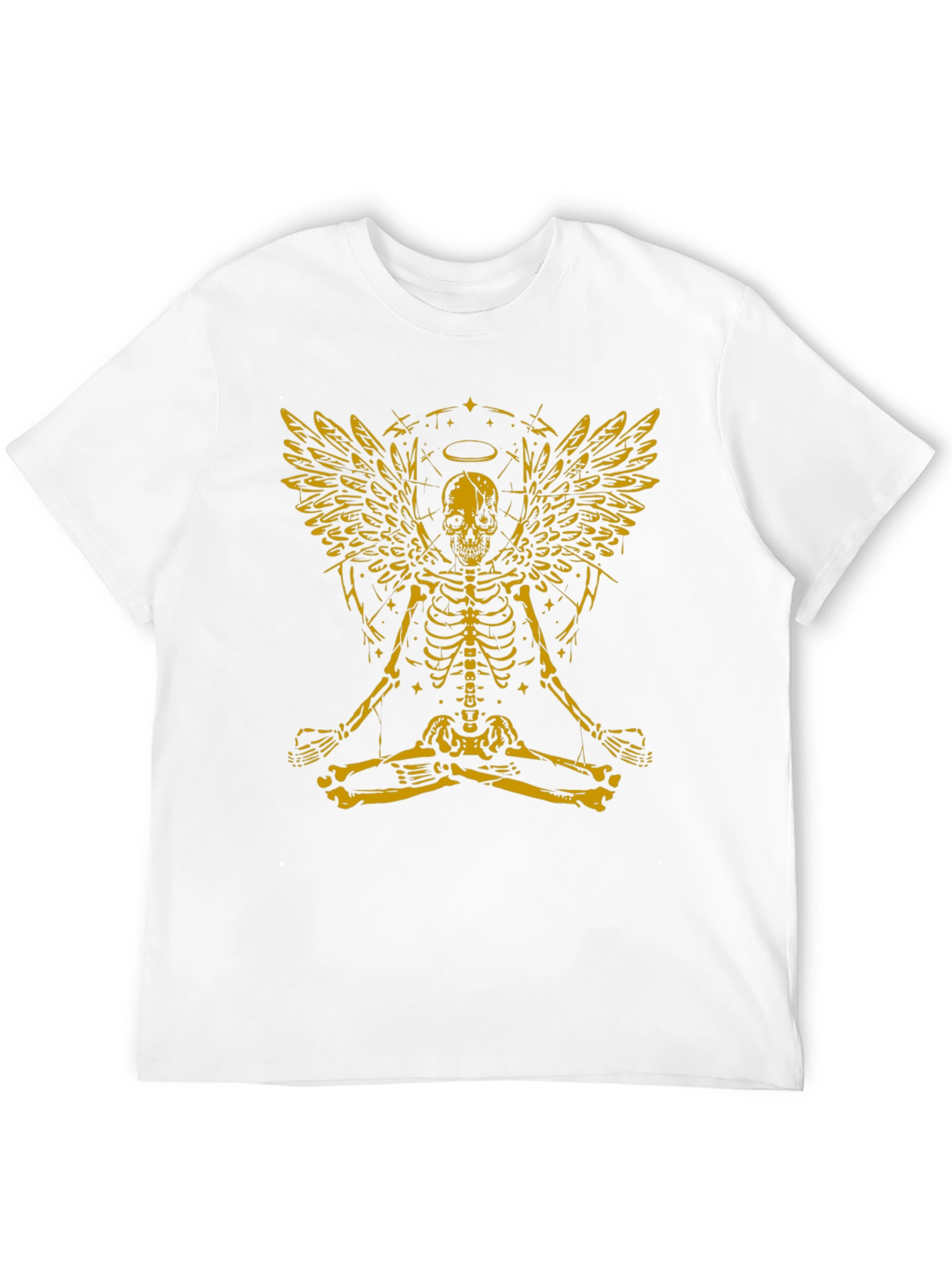 Skeleton Angel Graphic Tee - Black