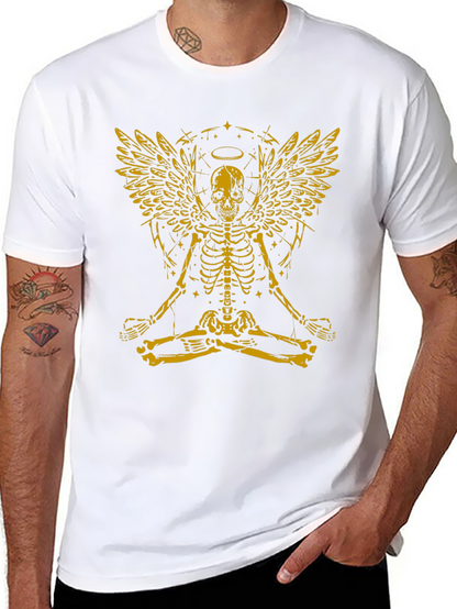 Skeleton Angel Graphic Tee - Black