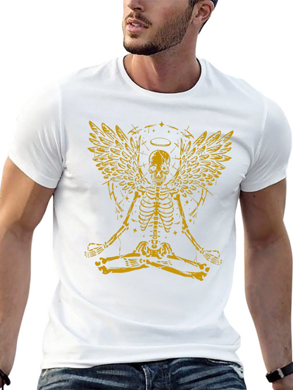 Skeleton Angel Graphic Tee - Black