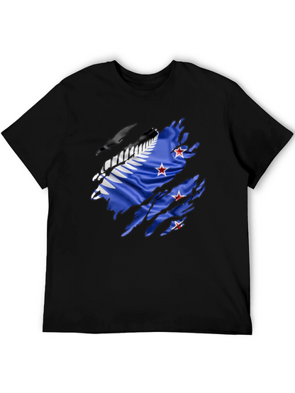 Torn New Zealand Flag T-Shirt