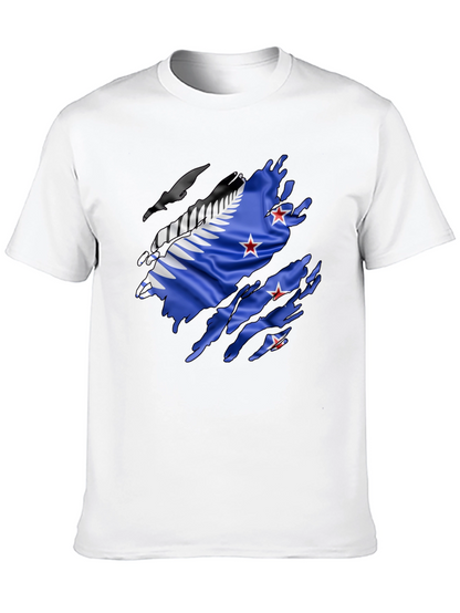 Torn New Zealand Flag T-Shirt