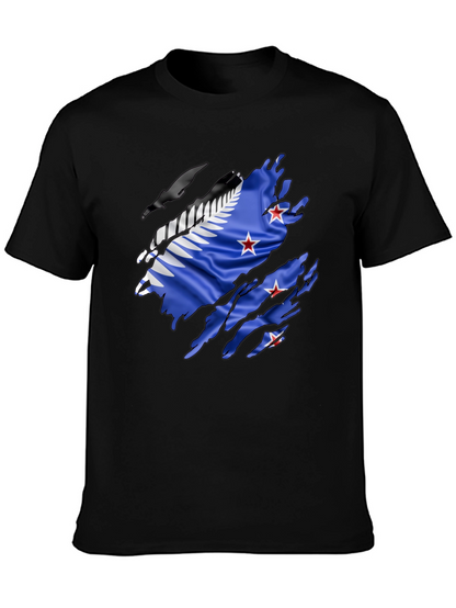 Torn New Zealand Flag T-Shirt