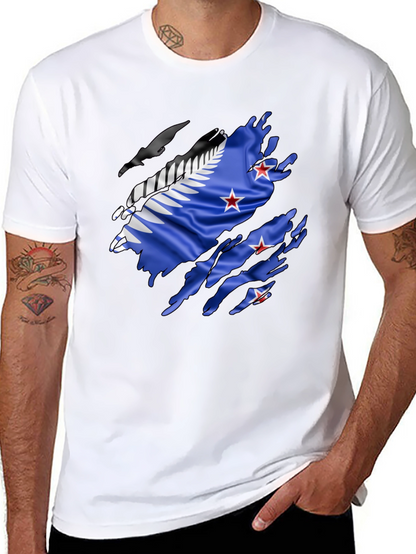 Torn New Zealand Flag T-Shirt