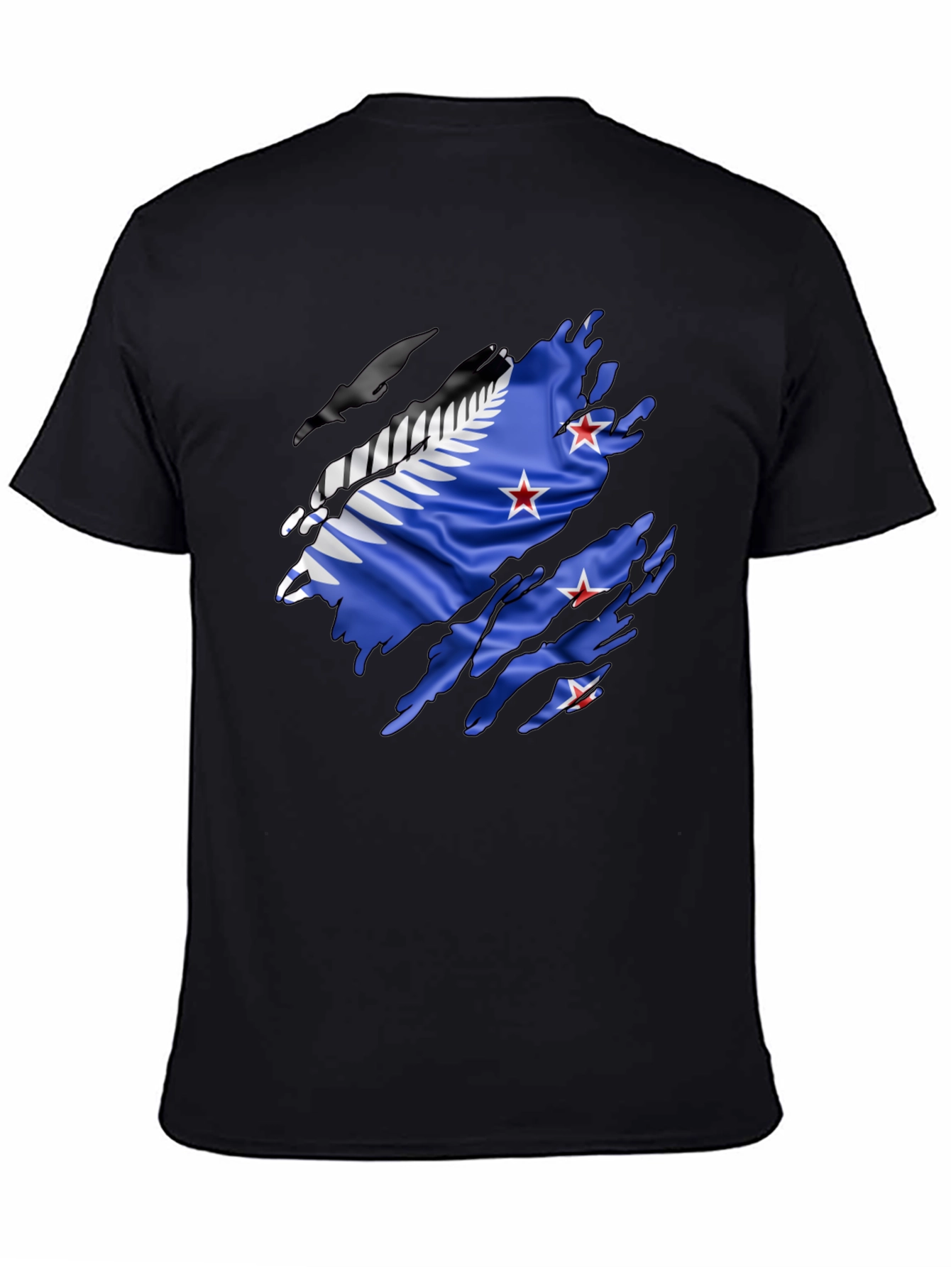 Torn New Zealand Flag T-Shirt