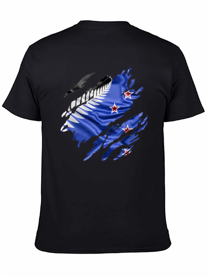 Torn New Zealand Flag T-Shirt