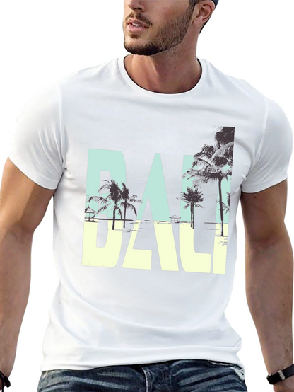 Bali Graphic Print Crew Neck T-Shirt