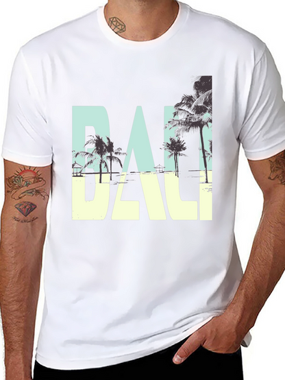 Bali Graphic Print Crew Neck T-Shirt