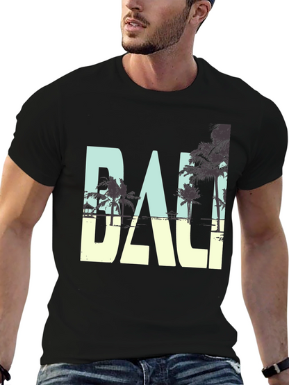 Bali Graphic Print Crew Neck T-Shirt