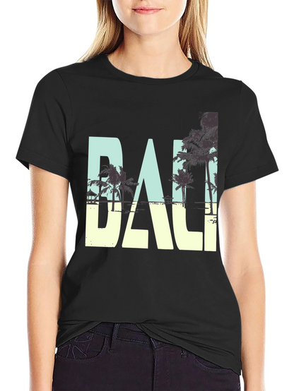 Bali Graphic Print Crew Neck T-Shirt