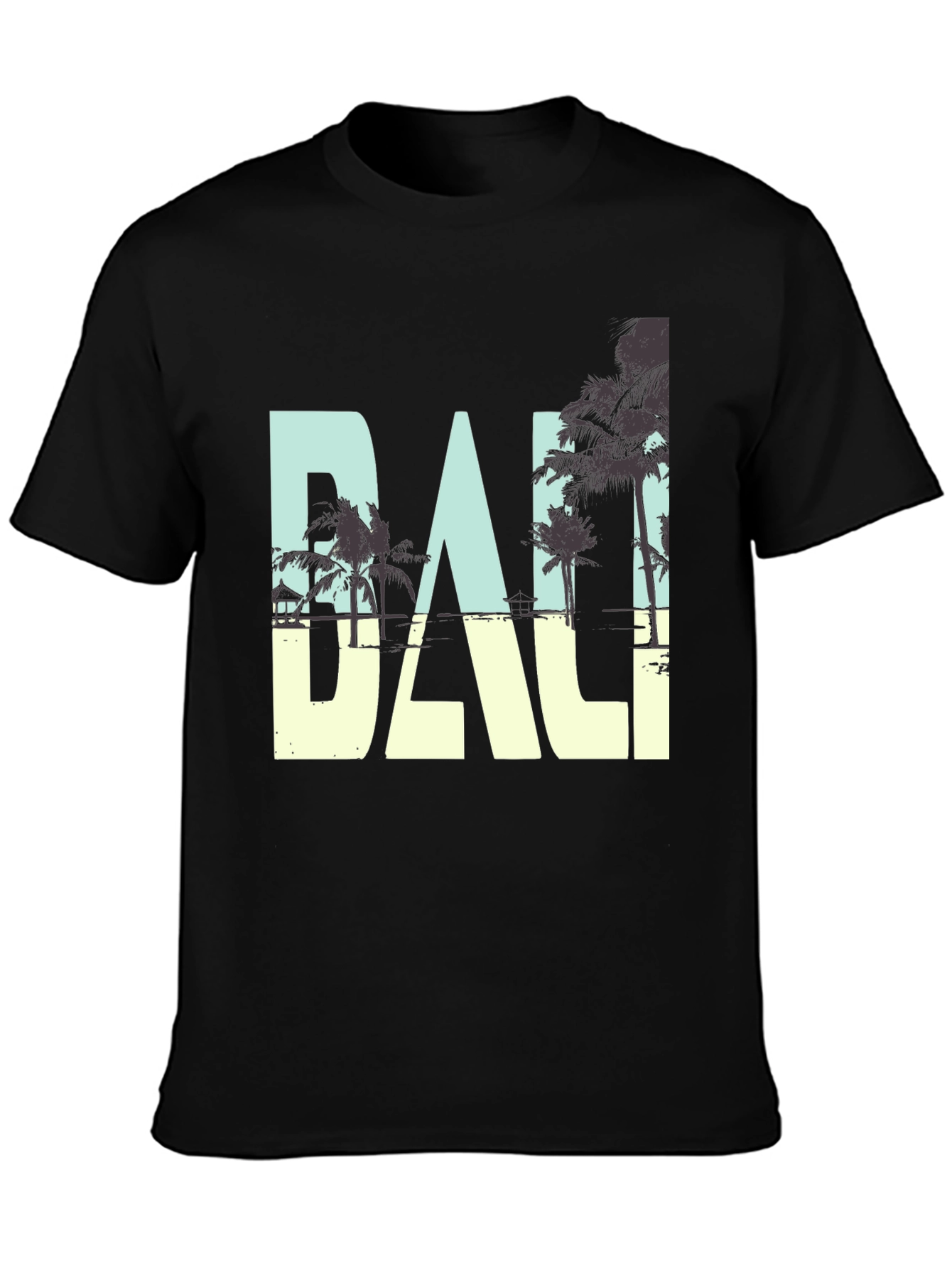 Bali Graphic Print Crew Neck T-Shirt