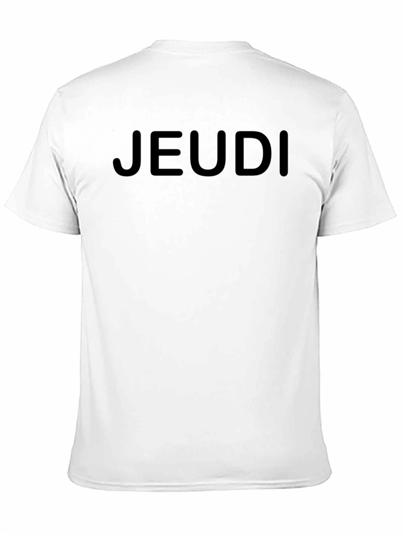 Jeudi Black Graphic Tee - Everyday Casual Wear
