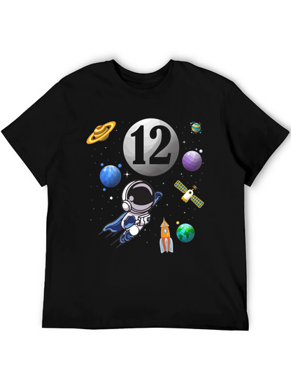 Space Theme Birthday T-Shirt - 12