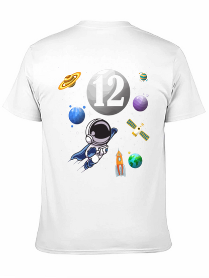 Space Theme Birthday T-Shirt - 12