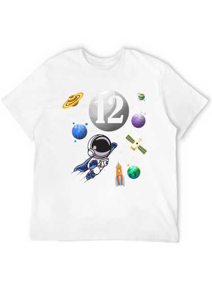 Space Theme Birthday T-Shirt - 12