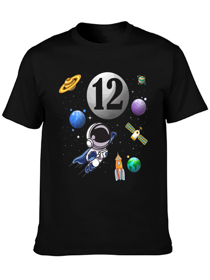 Space Theme Birthday T-Shirt - 12