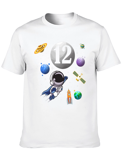 Space Theme Birthday T-Shirt - 12