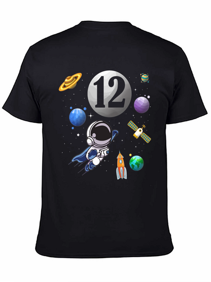 Space Theme Birthday T-Shirt - 12