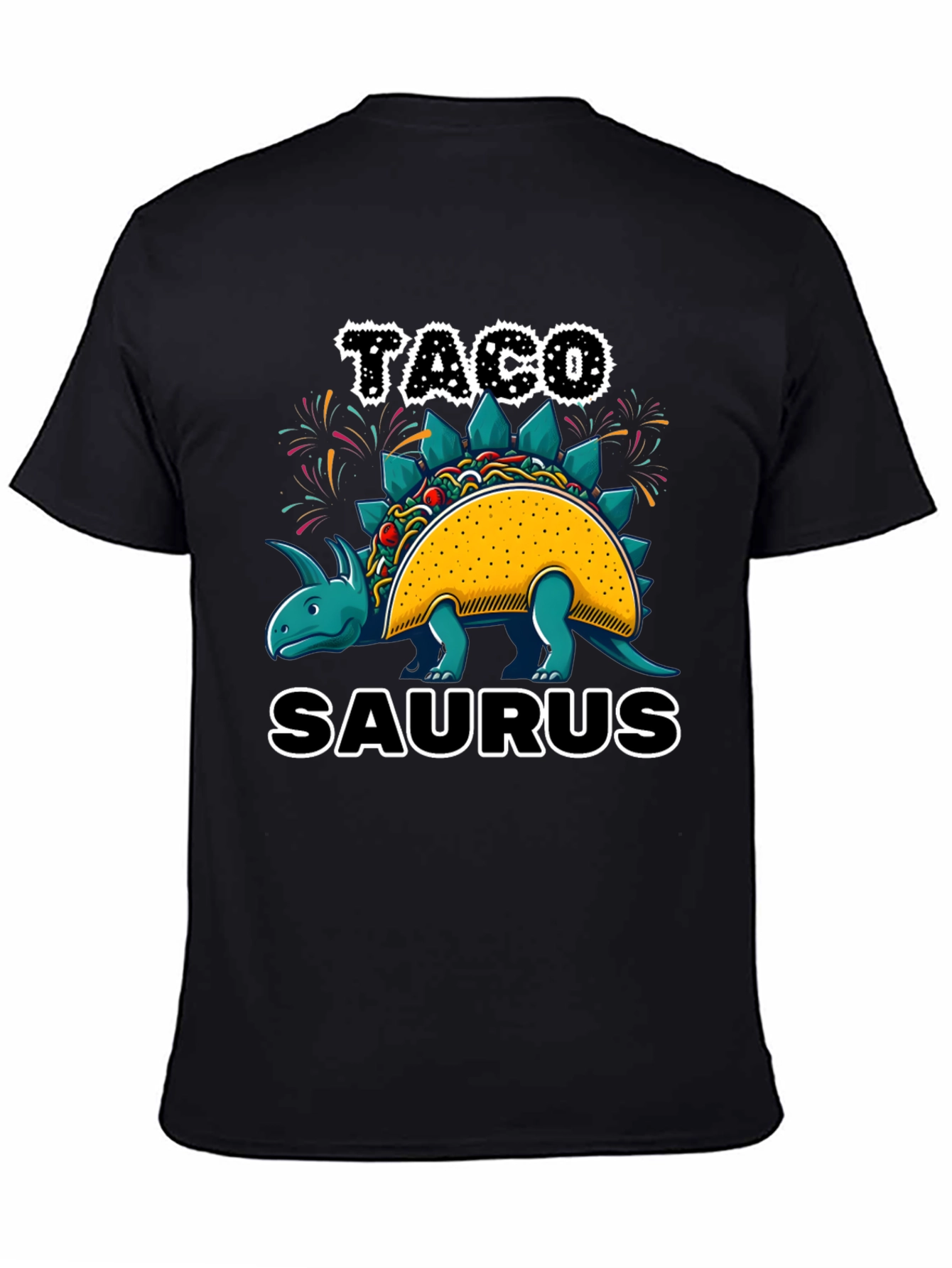 Taco-Saurus Black T-Shirt