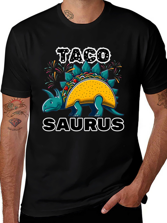 Taco-Saurus Black T-Shirt