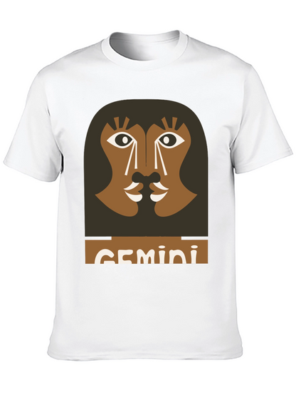 Gemini Zodiac Graphic Tee - Black