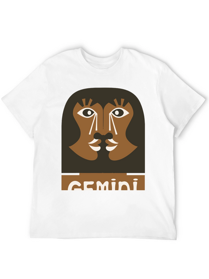Gemini Zodiac Graphic Tee - Black